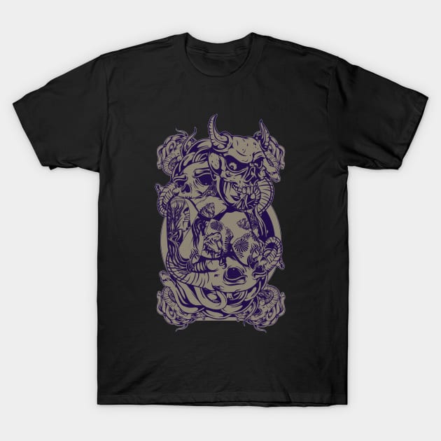 Lady Skull T-Shirt by gblackid